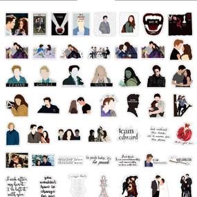 img 2 attached to 🌙 50pcs The Twilight Saga Vinyl Stickers - Laptop, Waterproof, Luggage, Skateboard, Water Bottle, Bicycle, Bumper, Snowboard Decorations - Ideal Gift for Twilight fans