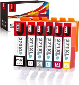 img 4 attached to 🖨️ JetSir Compatible Ink Cartridges Replacement for Canon 270 271 XL 6 Color High Yield (PGBK/Black/Cyan/Magenta/Yellow/Gray) - Compatible with Canon Pixma MG7720 TS9020 TS8020 Printer