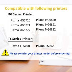 img 2 attached to 🖨️ JetSir Compatible Ink Cartridges Replacement for Canon 270 271 XL 6 Color High Yield (PGBK/Black/Cyan/Magenta/Yellow/Gray) - Compatible with Canon Pixma MG7720 TS9020 TS8020 Printer