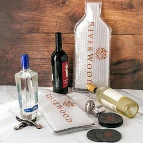 img 4 attached to 🍷 Travel Wine Bags with Enhanced Security Locks for Reusable Bottle Protection and Sleeves