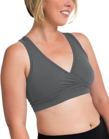 img 1 attached to 🤱 Maternity/Breastfeeding Sleep Bra by Kindred Bravely: French Terry Racerback Design