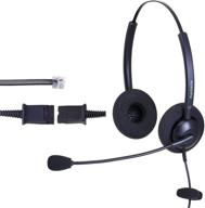 🎧 high-quality noise cancelling telephone headset: compatible with cisco ip phones 7931-7975 and 6000-8000 series logo