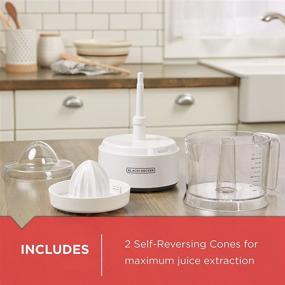 img 1 attached to BLACK+DECKER CJ650W Citrus Juicer - 32oz Capacity, White - Efficient Small Juicing Appliance