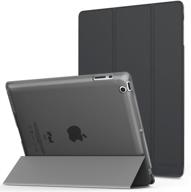 moko case fit ipad 2/3/4 - ultra lightweight slim smart shell stand cover with translucent frosted back protector fit ipad 2/the new ipad 3 (3rd gen)/ipad 4 tablet accessories logo