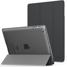 img 4 attached to MoKo Case Fit IPad 2/3/4 - Ultra Lightweight Slim Smart Shell Stand Cover With Translucent Frosted Back Protector Fit IPad 2/The New IPad 3 (3Rd Gen)/IPad 4 Tablet Accessories