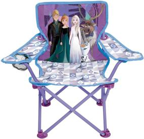 img 3 attached to 🪑 Child-friendly Portable Folding Camp Chair - Jakks Pacific Disney Frozen 2 Edition