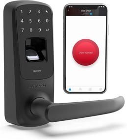 img 4 attached to 🔐 ULTRALOQ UL3 BT (2nd Gen) Smart Lock: Enhanced 5-in-1 Keyless Entry Electronic Door Handle in Sleek Black Design