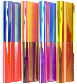 img 2 attached to 🎨 Arteza Holographic Self Adhesive Vinyl Set of 8 - 12x12 Inch Red & Pink Opal Craft Sheets: Easy to Cut, Weed & Perfect for Indoor/Outdoor Projects - Compatible with Most Craft Cutters