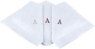 🧣 lorenzo men's initial embroidered monogram handkerchiefs: the ultimate personalized accessory logo
