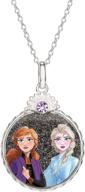 disney sisters sterling crystal necklace logo