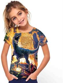 img 2 attached to 👕 FiveEarl Print Dinosaurs Shirts: Vibrant Yellow KL Boys' Clothing for Trendy Tops, Tees & Shirts