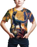 👕 fiveearl print dinosaurs shirts: vibrant yellow kl boys' clothing for trendy tops, tees & shirts logo