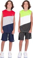 hind 4 piece basketball athletic red lime boys' clothing : clothing sets logo