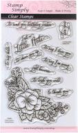 stamp simply stamps pansies cluster logo