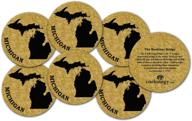 🍷 michigan corkology coaster set with cork logo