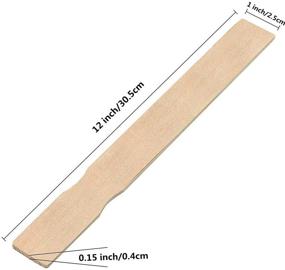 img 3 attached to 🖌️ 50-Pc Bulk 12 Inch Wooden Paint Stir Sticks - Ideal for Mixing Epoxy or Resin Crafts