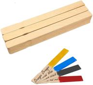 🖌️ 50-pc bulk 12 inch wooden paint stir sticks - ideal for mixing epoxy or resin crafts logo