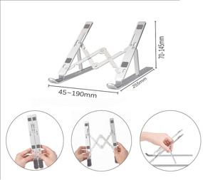 img 2 attached to 🔧 Adjustable Foldable Portable Non-Slip Collapsible