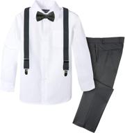 👔 spring notion 4 piece suspender set - functional boys' accessories for a stylish look logo
