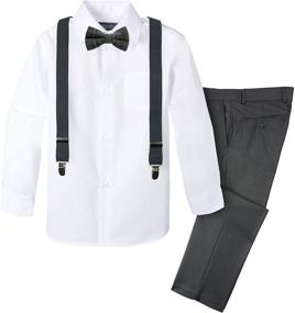 img 4 attached to 👔 Spring Notion 4 Piece Suspender Set - Functional Boys' Accessories for a Stylish Look