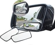 повысьте безопасность вашего автомобиля с помощью meioro 360 ° вращающегося зеркала слепого угла - регулируемого широкоугольного основного зеркала с высококачественными стеклянными конвексными зеркалами логотип