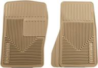 🔴 durable husky liners front floor mats: perfect fit for 95-05 blazer, cavalier, sunfire & 87-04 mustang logo