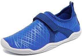 img 1 attached to Comfortable and Stylish Fantiny Lightweight DKSX Light Blue Boys' Shoes for Active Kids