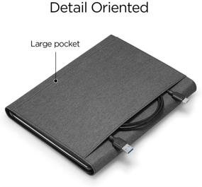 img 2 attached to 📱 Spigen Stand Folio Case for Surface Go 3 (2021) / Surface Go 2 (2020) / Surface Go (2018) - Charcoal Gray