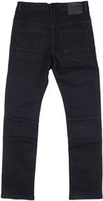 img 3 attached to 👖 Boys' X RAY Distressed Skinny Moto Jeans - Slim Fit Biker Pants