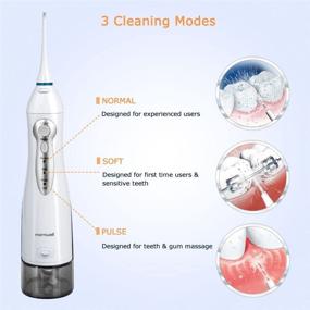 img 3 attached to Advanced USB Recharging Water Flosser: Cordless Teeth Cleaner with 3 Modes, 300ML Capacity - Perfect for Dental Oral Care at Home or On-the-Go