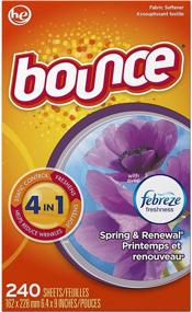 img 3 attached to 🌼 Febreze Scent Spring & Renewal Fabric Softener Dryer Sheets - Increase your Bounce! (240 Count)