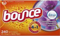 🌼 febreze scent spring & renewal fabric softener dryer sheets - increase your bounce! (240 count) logo