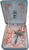 first communion rosary necklace detailed logo