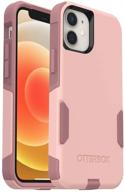 otterbox commuter series case for iphone 12 mini - ballet way (pink salt/blush) logo