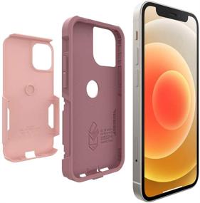 img 1 attached to OtterBox Commuter Series Case For IPhone 12 Mini - Ballet Way (Pink Salt/Blush)