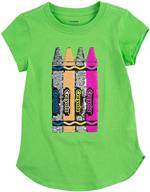 crayola childrens apparel graphic crewneck girls' clothing in tops, tees & blouses logo