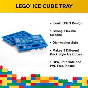 img 1 attached to 🧊 Room Copenhagen LEGO Iconic Ice Cube Tray - Dishwasher Safe Silicone Brick Mold - Bright Blue: Cool and Convenient Ice Cubes for LEGO Fans