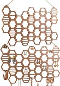 img 4 attached to Ожерелье с подвесными серьгами Honeycomb Organizer