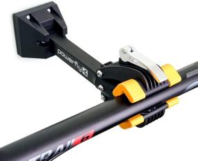 img 4 attached to 🚲 Powerfly Bike Repair Storage Stand - Convenient Wall-Mounted Foldable Maintenance Rack for Garage or Home Cycling Enthusiasts