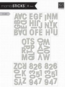 img 1 attached to ✨ MambiSTICKS Glitter Stickers Alphabet Numbers