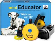 🐶 e-collar et-300 - 1/2 mile waterproof remote trainer - mini educator remote training collar with 100 training levels, vibration, sound - includes petstek dog training clicker логотип