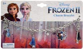 img 1 attached to 👑 H.E.R Accessories Disney Frozen 2 - 7-inch Bracelet with Metal Charms
