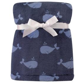 img 2 attached to 🐳 Hudson Baby Super Plush Whale Blanket - Unisex, One Size