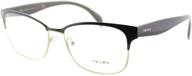 prada pr65rv eyeglass frames dho1o1 55 logo