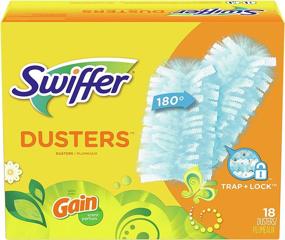 img 4 attached to 🧹 Efficient Swiffer 180 Duster Refills for Ceiling Fan Cleaning, Gain Scented - 18 Pack