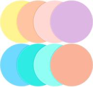 🍪 round rubber jar gripper pads – multicolored kitchen coasters & bottle lid openers (macaron color) – 8 pieces logo