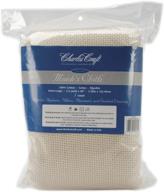 🧵 dmc hf4462-5200 cotton monk's aida cloth, 2.5-yard, natural, 7 count: premium quality fabric for cross stitching and embroidery projects logo