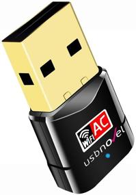 img 4 attached to USBNOVEL AC 600Mbps USB WiFi адаптер для ПК - Двухдиапазонный 2,4 ГГц, 5 ГГц, WiFi USB с высоким коэффициентом усиления антенны, беспроводной сетевой адаптер - совместим с настольными и ноутбуками Win10/8.1/8/7/XP, Mac OS 10.9-10.15.