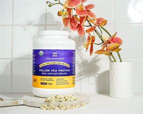 img 1 attached to 🌿 USDA Certified 3 lb. Ultra Premium Organic Pea Protein Powder: No GMO, Soy, or Gluten. Vegan. More Protein Than Whey, Full Spectrum Amino Acids.