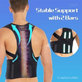 img 3 attached to 👍 Posture Corrector for Women and Men Back Brace: Pain Relief & Improved Posture Support (Small)